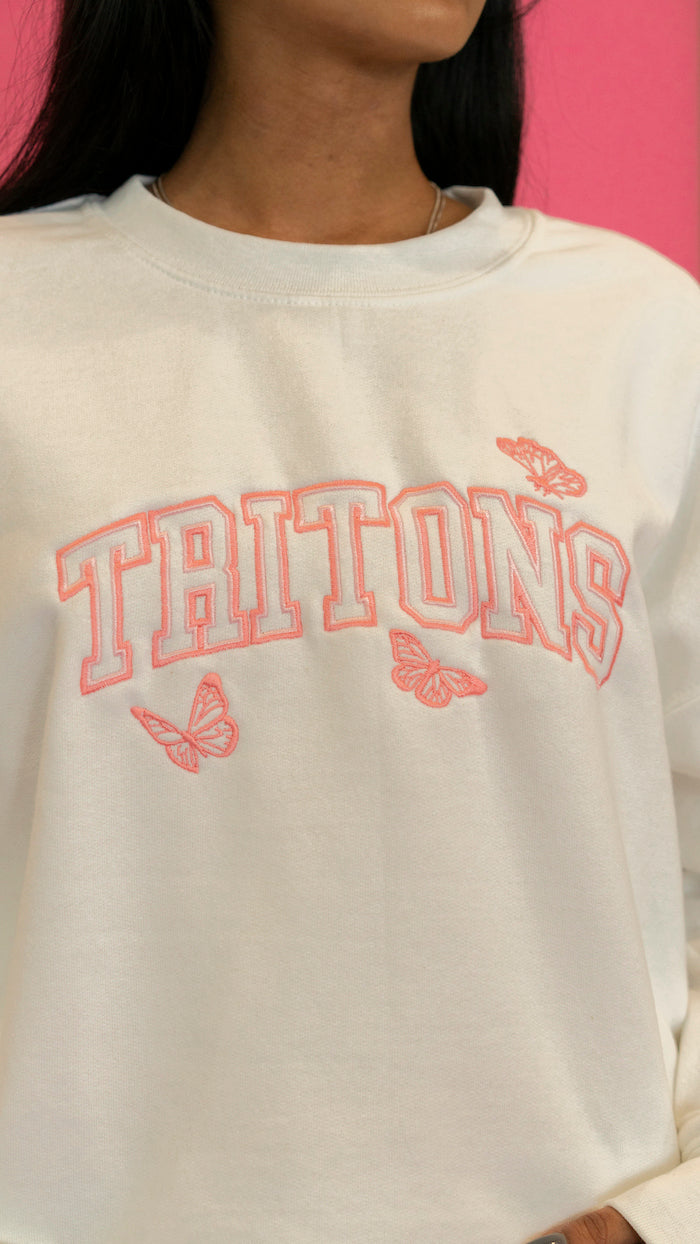 Pink Butterfly Tritons Sweatshirt