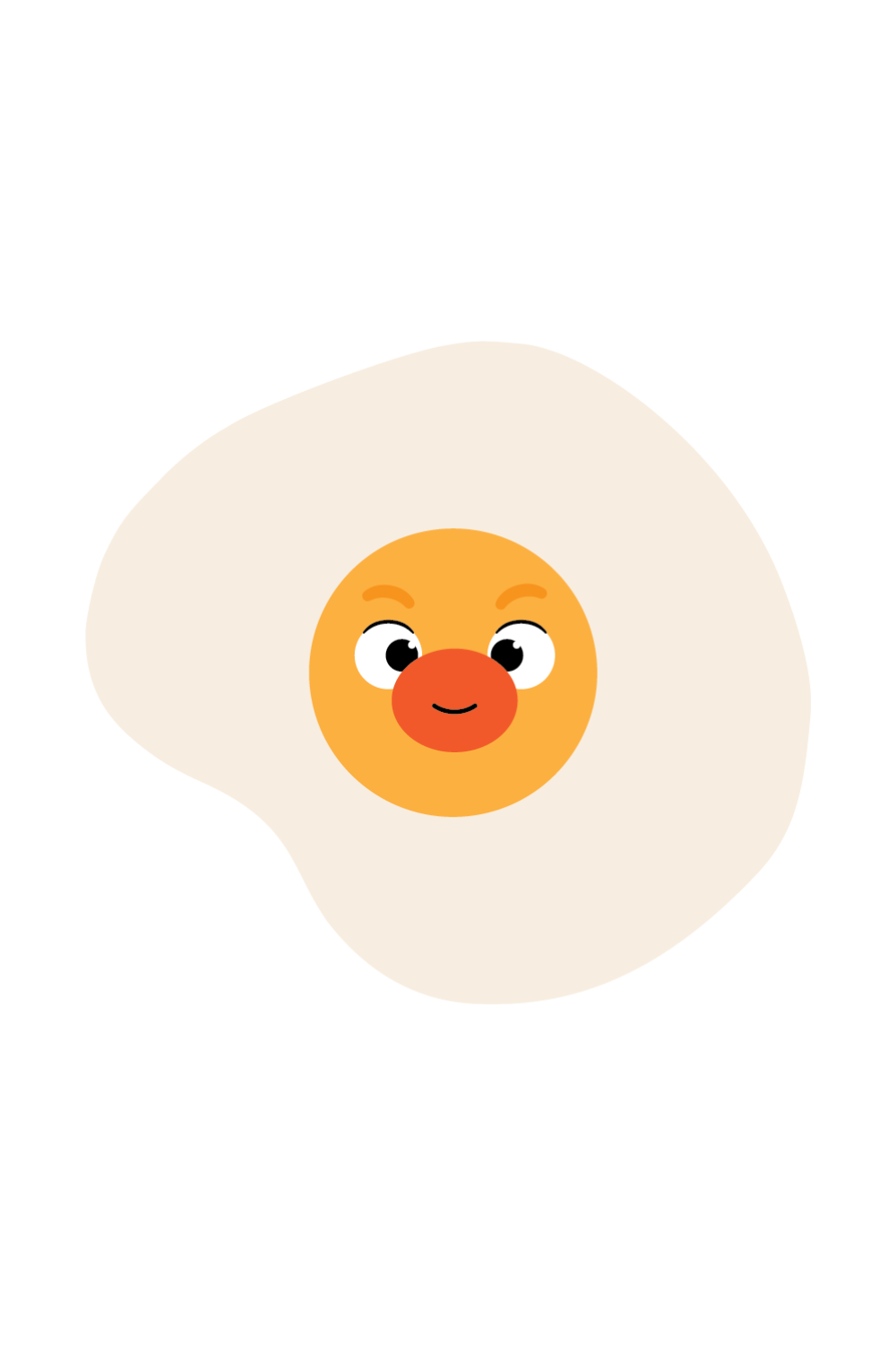 Fluffy Egg Sticker