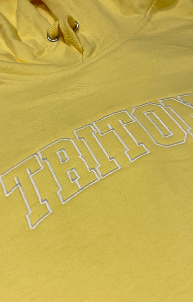 Tritons Hoodie Yellow Close-Up